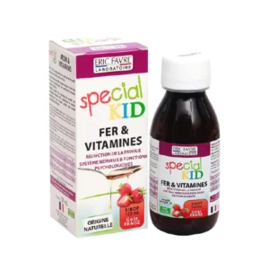 Special Kid Fer et Vitamines– Bổ sung sắt và các vitamin : C, B2, B9, B12.– Hỗ trợ giảm thiếu máu do thiếu sắt.